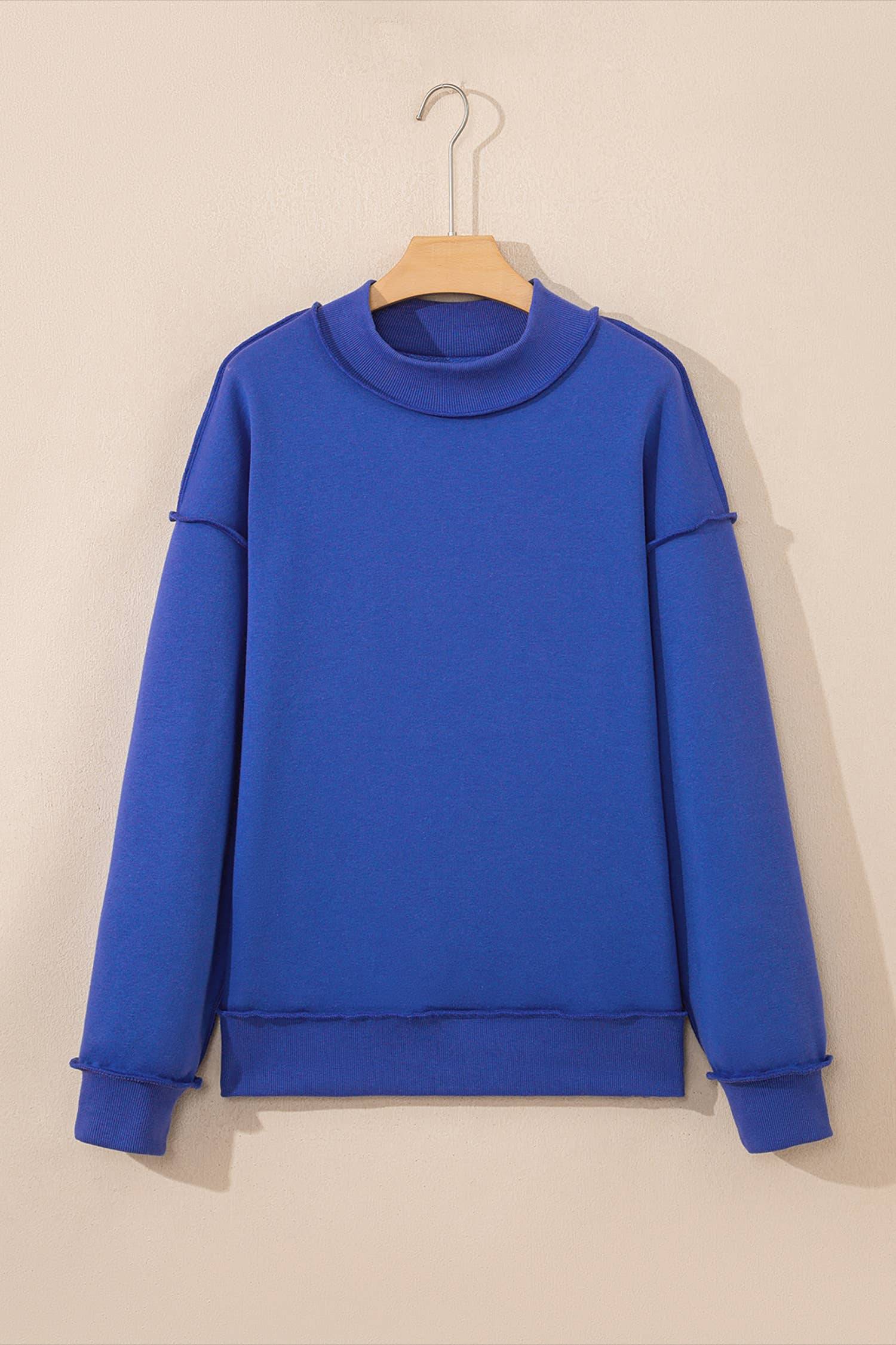 Oversize Drop Shoulder Reversible Sweatshirt