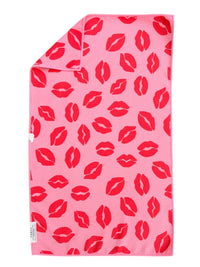 Lipstick: Double-Sided Hand Towel: Light Pink / 17x27 in / Hand Towel