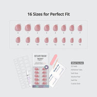 Short Square French Tip Nails - Wedding Press On Nails Bulk: Porch Sky
