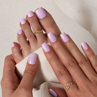 Purple Square Press On Nails