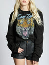 "Easy Tiger" Puff Sleeve Sweatshirt