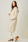 Open Long Hooded Cardigan