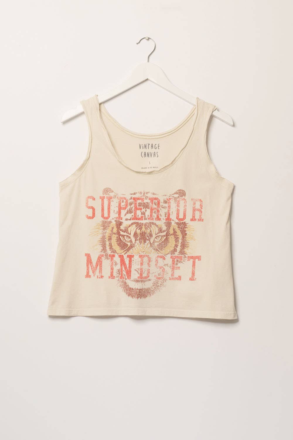 Superior Mindset Raw Edge Graphic Tank Top