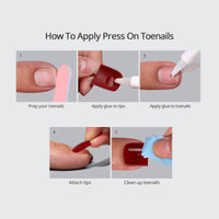 Purple Square Press On Nails