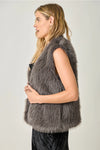 Faux Fur Sparkle Vest