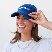 100% Cotton Sportsball Baseball Hat : Blue