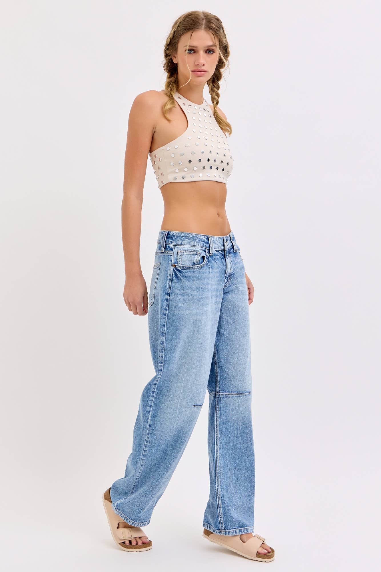 Low Baggy Jean with Back Buckle