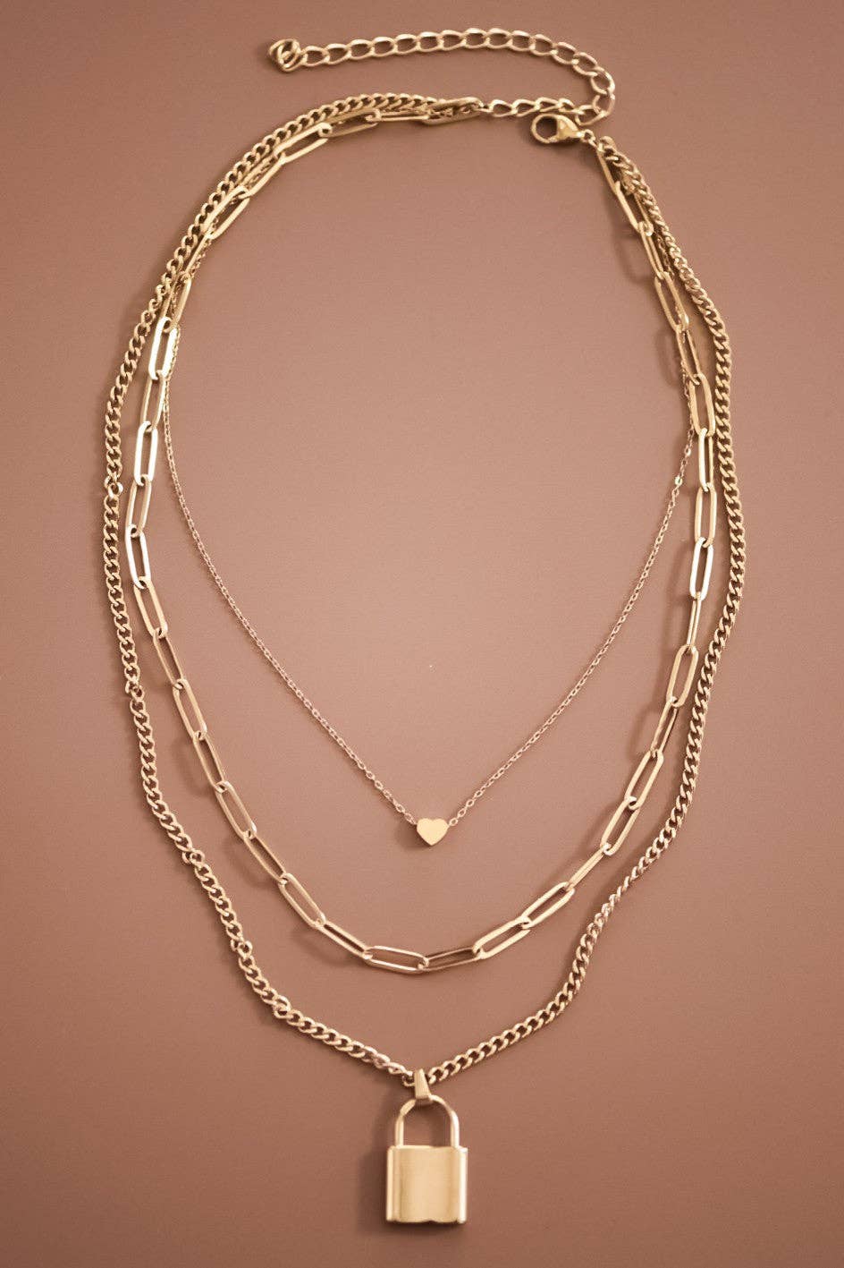 18K Gold Plated Waterproof Stainless Steel Chain Necklace
