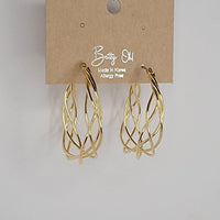 Twisted Hoop Earrings