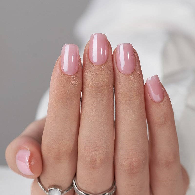 Pink Glazed Pure Press On Nails