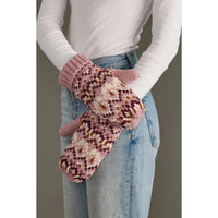 Pink Pattern Mittens