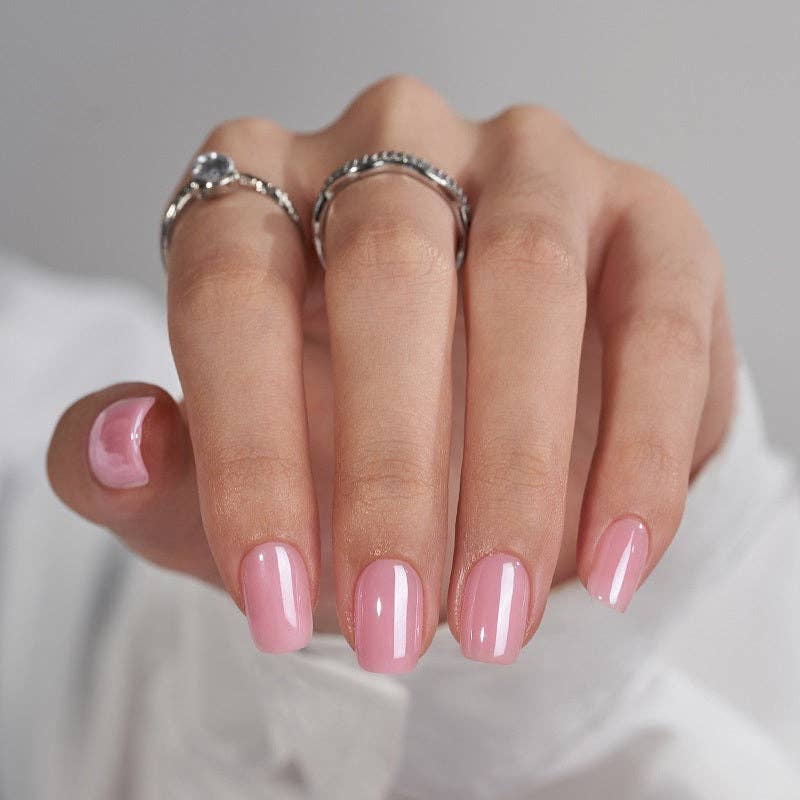 Pink Glazed Pure Press On Nails