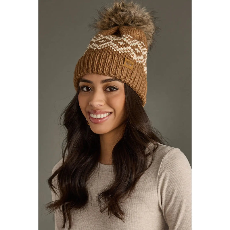 Patterned Pom Hat