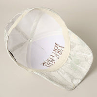 You Look Like You Love Me Embroidery Camo Cap: BEIGE CAMO-BEIGE / ONE SIZE