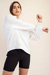 MODAL POLY SPAN QUARTER ZIP HODDIE JACKET