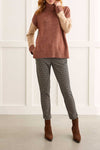 Color Block Turtleneck Sweater