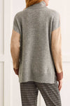 Color Block Turtleneck Sweater