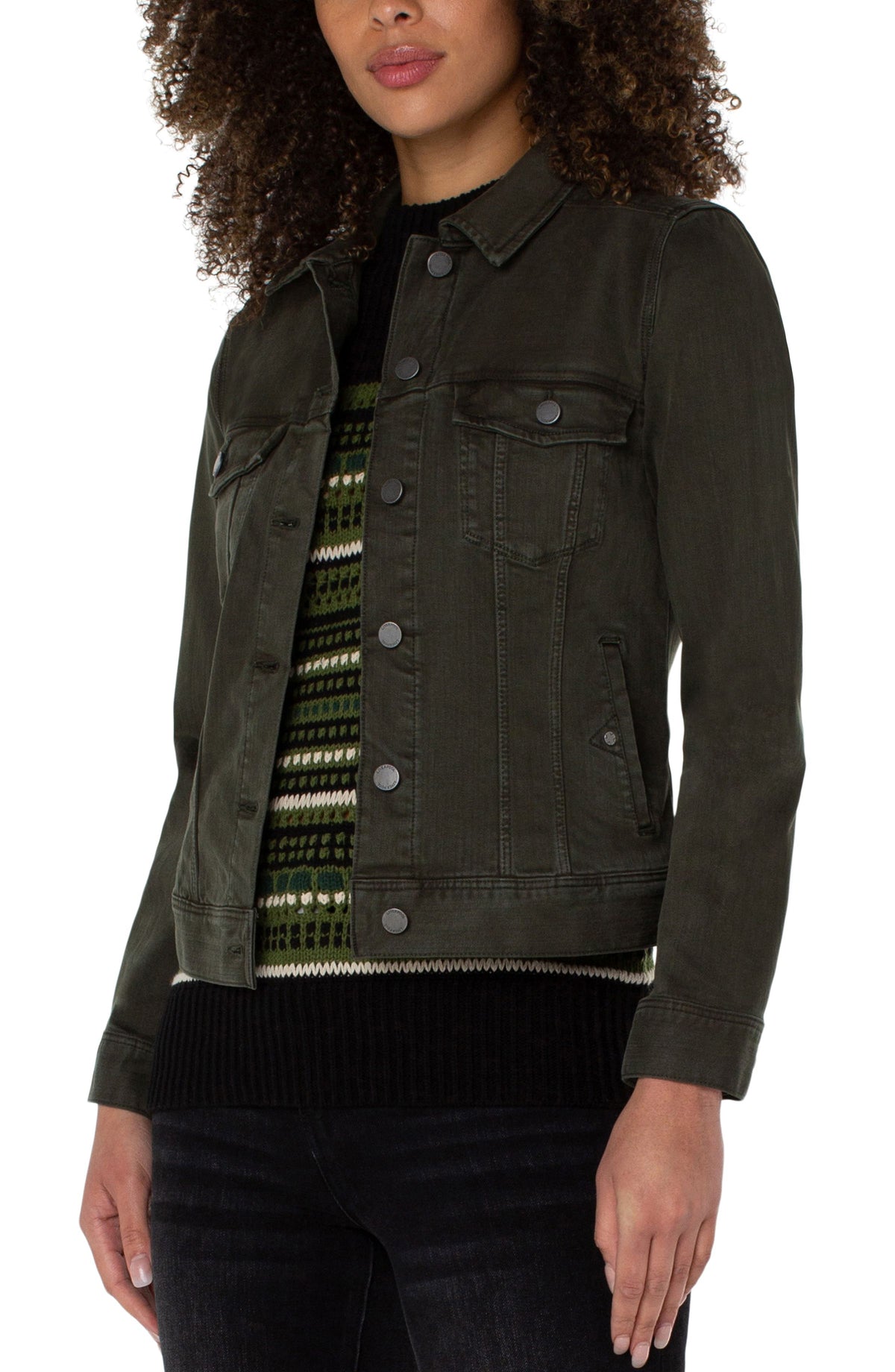 Olive Classic Denim Jacket