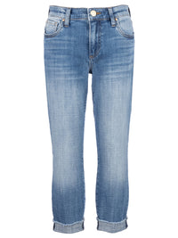 Amy Mid Rise Crop Straight Leg