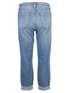 Amy Mid Rise Crop Straight Leg
