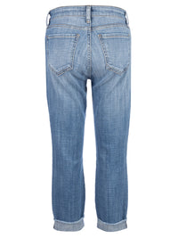 Amy Mid Rise Crop Straight Leg