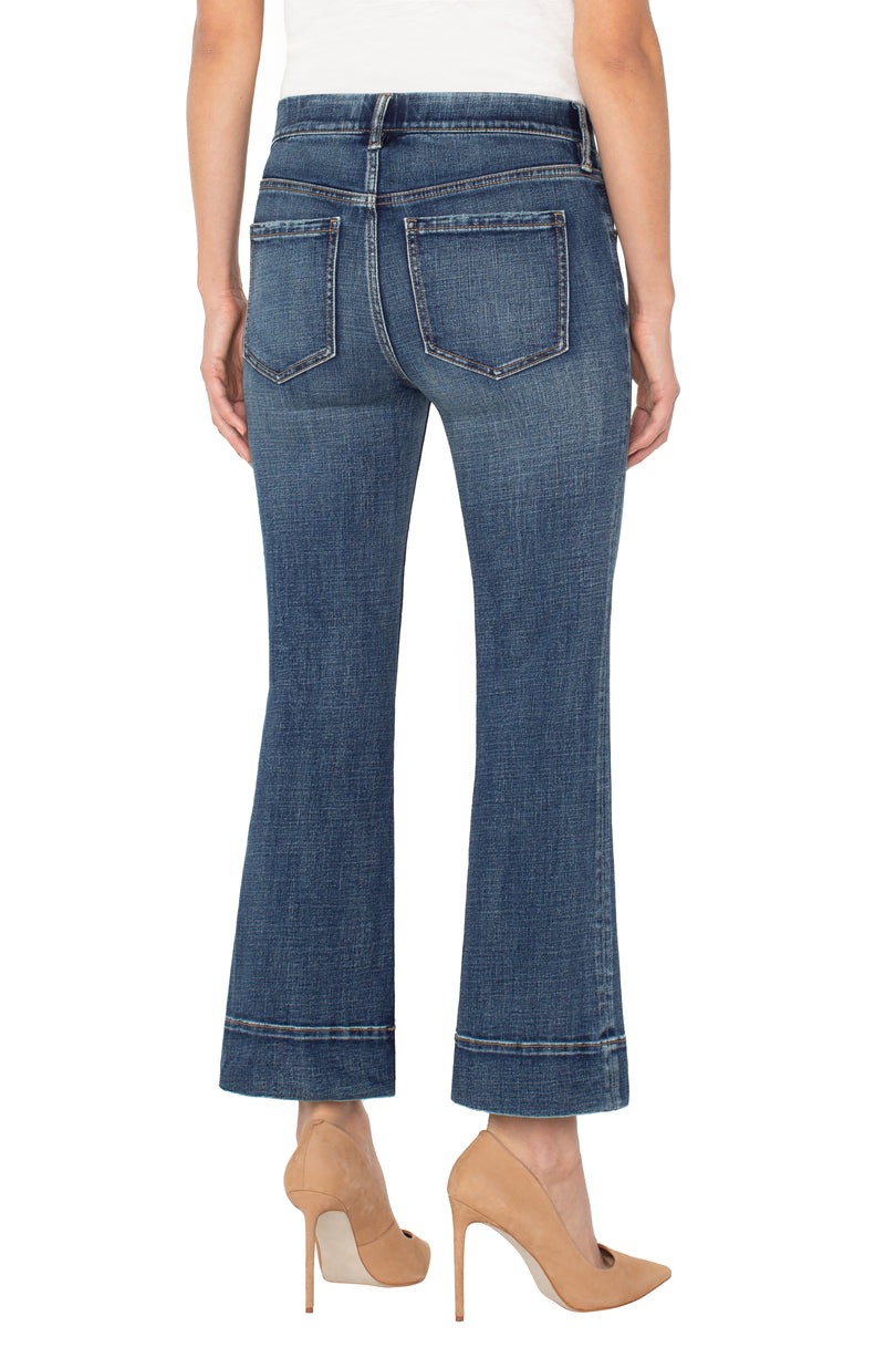 Gia Flare Pull On Denim