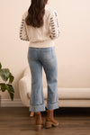 Cable Knit 3/4 Sleeve Sweater