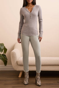 Henley with Buttons