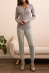Henley with Buttons