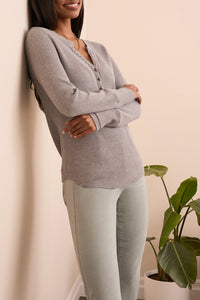 Henley with Buttons