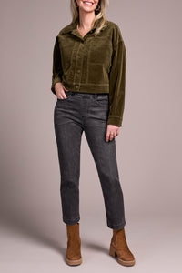 Cropped Cord Jacket