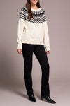 Scoop Neck Sweater with Beadwork