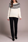 Scoop Neck Sweater with Beadwork