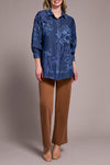 Printed Chambray Blouse