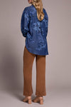 Printed Chambray Blouse