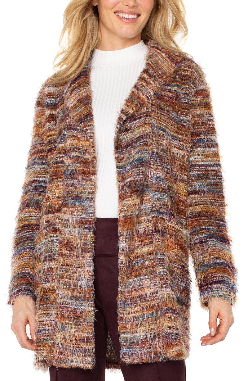 Eyelash Midi Cardigan