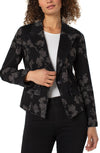 Floral One Button Blazer