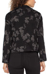 Floral One Button Blazer