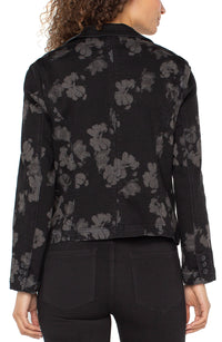 Floral One Button Blazer