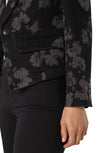 Floral One Button Blazer
