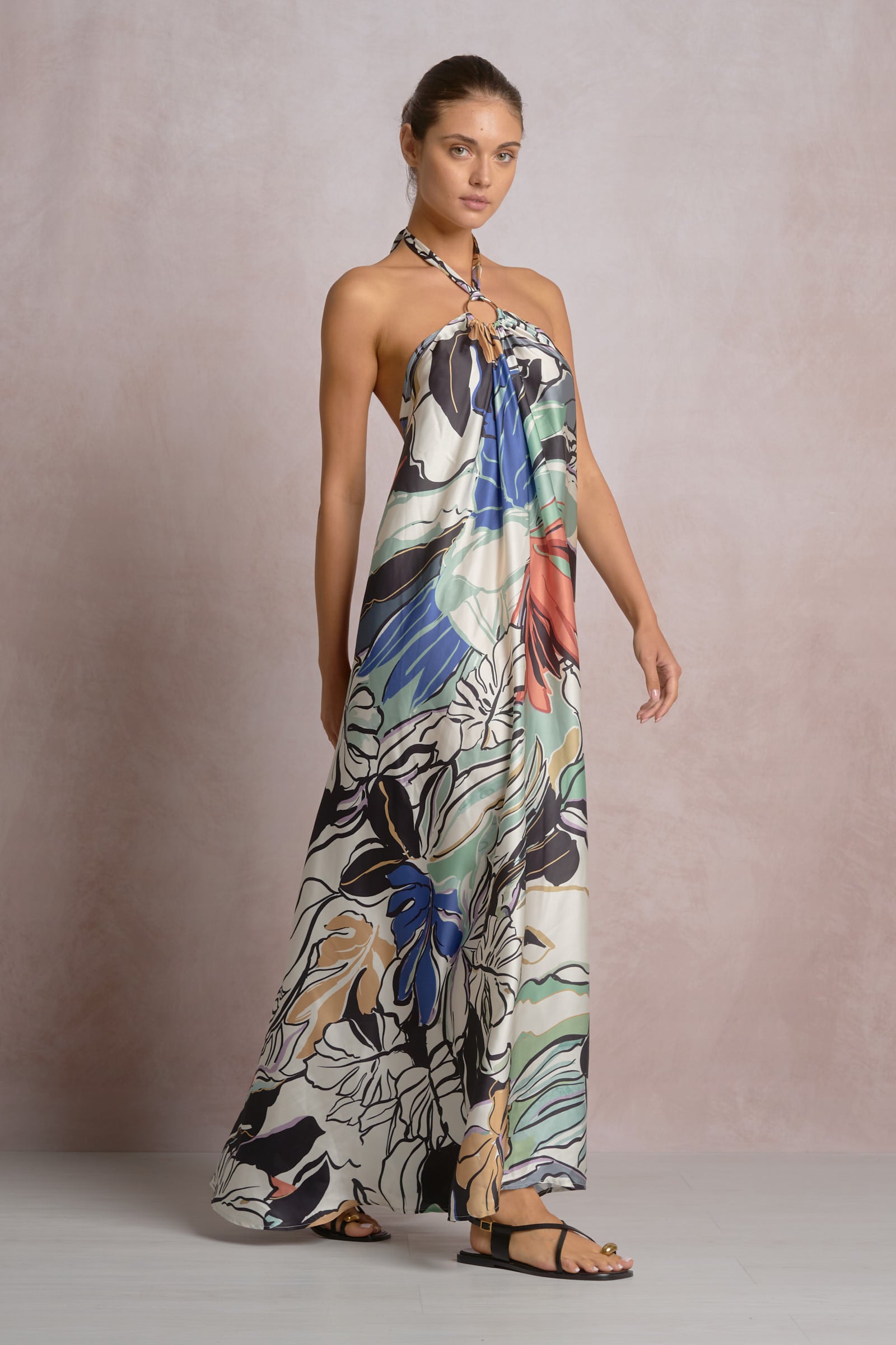 Maxi Halter With Ring Top