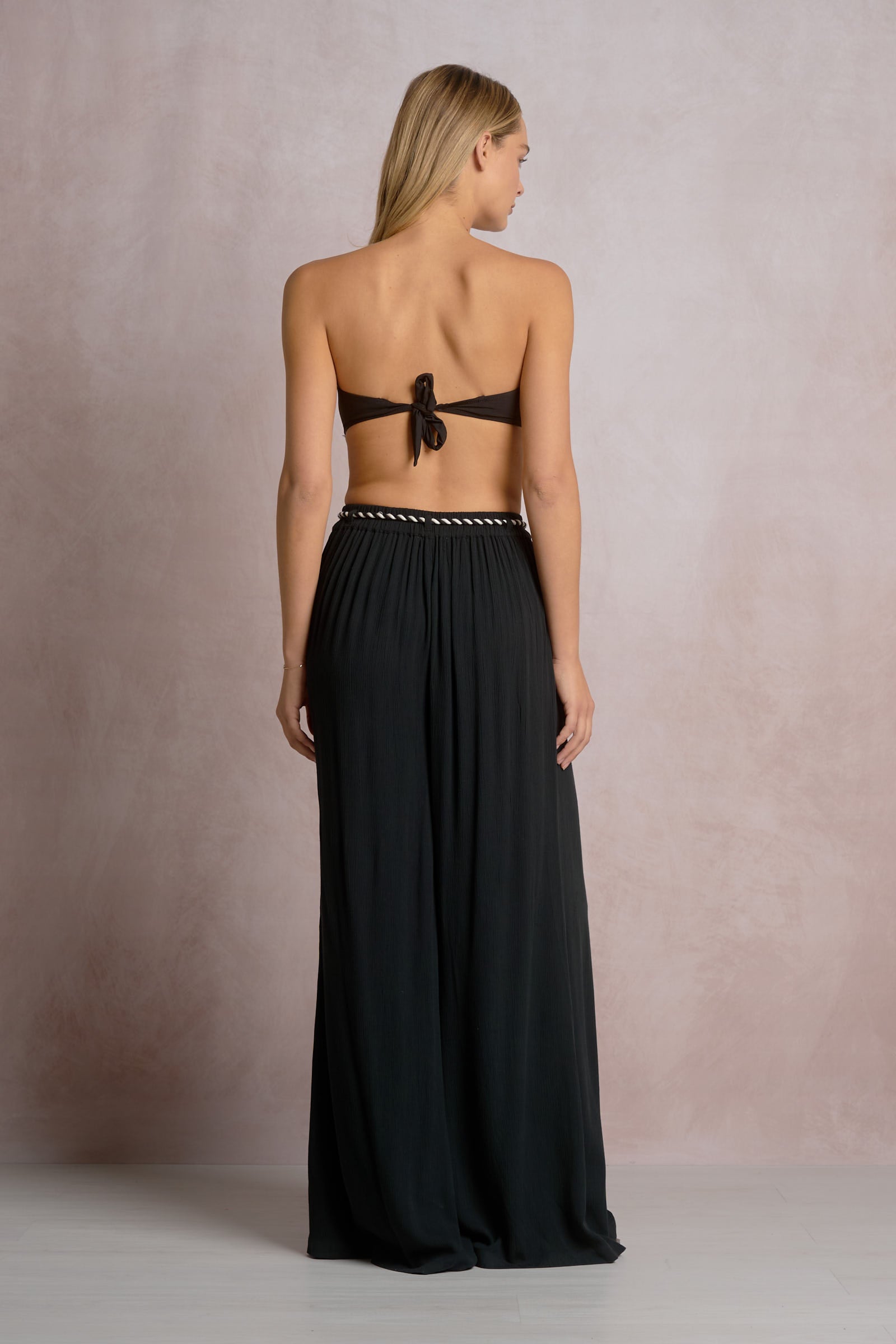 Black Wide Leg Resort Pants