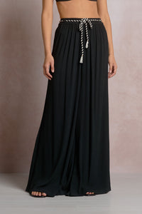 Black Wide Leg Resort Pants