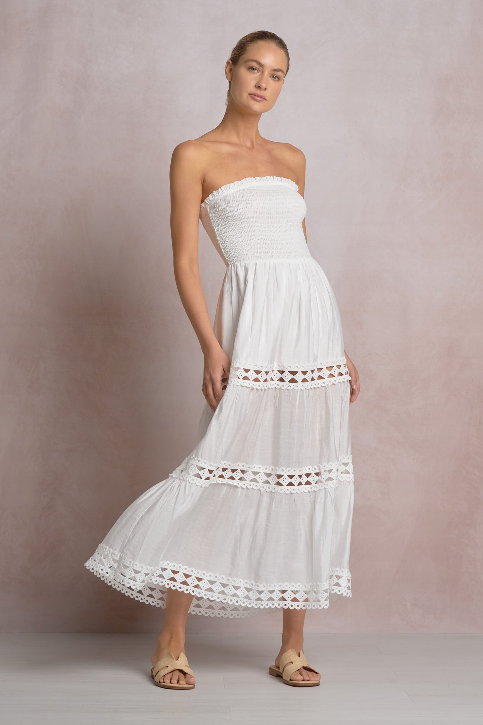 Strapless Midi Dress