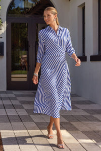 Waist Wrap Midi Dress