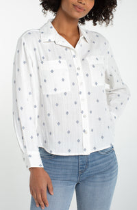 High Low Button Down Shirt