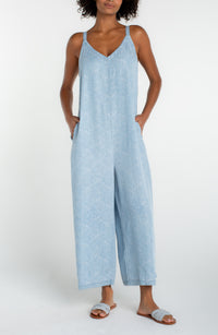 Wide Leg Cropped Jumpsuit