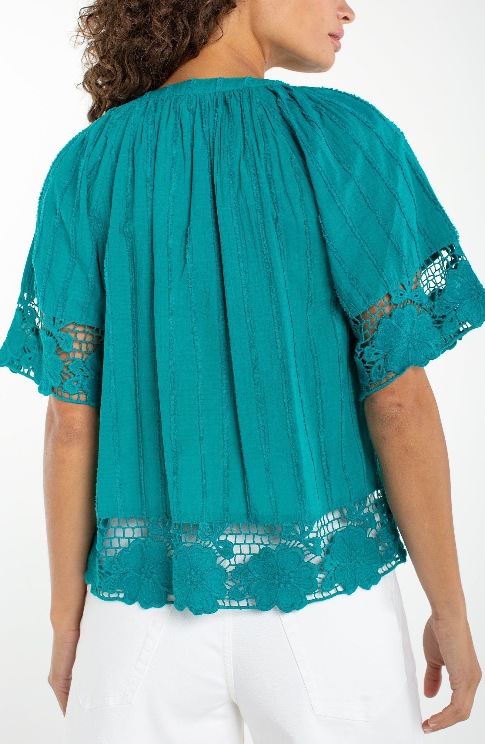 Short Sleeve Woven Top
