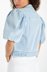 Puff Sleeve Denim Jacket