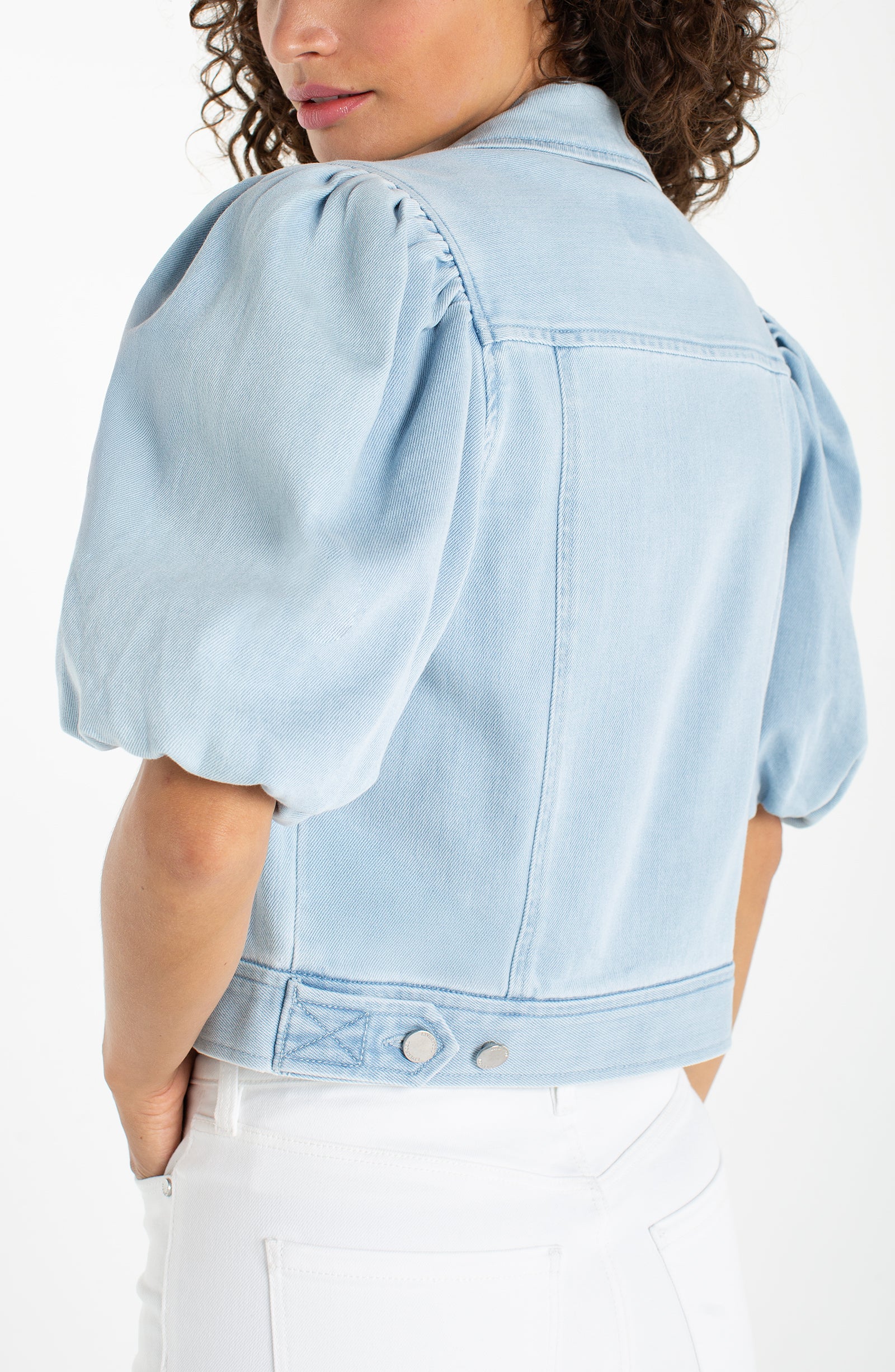 Puff Sleeve Denim Jacket